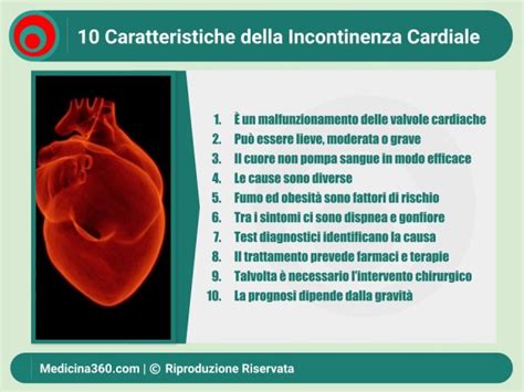 incontinenza cardiale cosa vuol dire